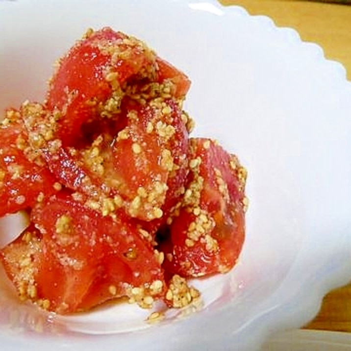 簡単すぎる!トマトの胡麻和え
